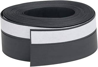 Metany Black Rubber Door Bottom Seal Strip 16.4ft Adhesive Weather Stripping