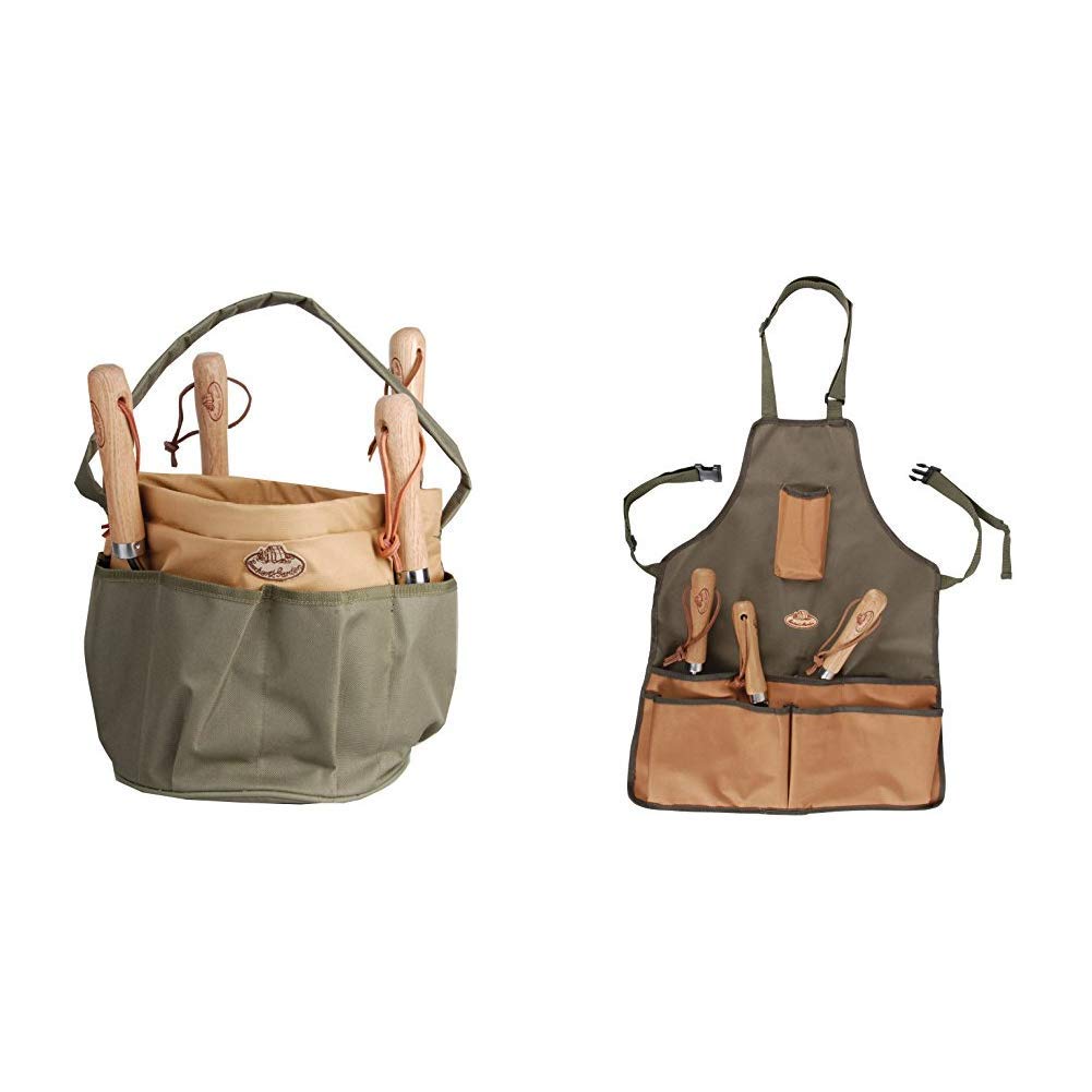 Esschert GT05 Design GT05 28 x 28 x 26cm Textile Garden Tools Bag - Green