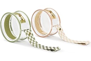 lethooly 2 Pack Transparent PVC Pacifier Case with Checkered Strap, Neutral Binky Holder for Baby Boys and Girls, Portable Pacifier Storage for Diaper Bag Essentials, Fits Most Pacifiers (sage)