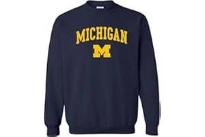 UGP Campus Apparel NCAA Arch Logo, Team Color Crewneck, College, University