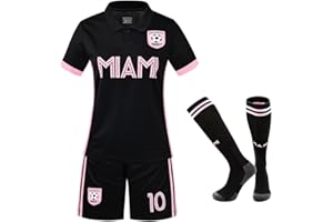 mufey Soccer Jerseys for Boys Girls Kids & Youth 10# Soccer Football Jersey Outfits Football Training Uniform 4-12& XXS