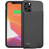 Battery Case for iPhone 11 Pro Max, 10000mAh Ultra Thin Portable Protective Smart Charging Case Compatible with iPhone 11 Pro