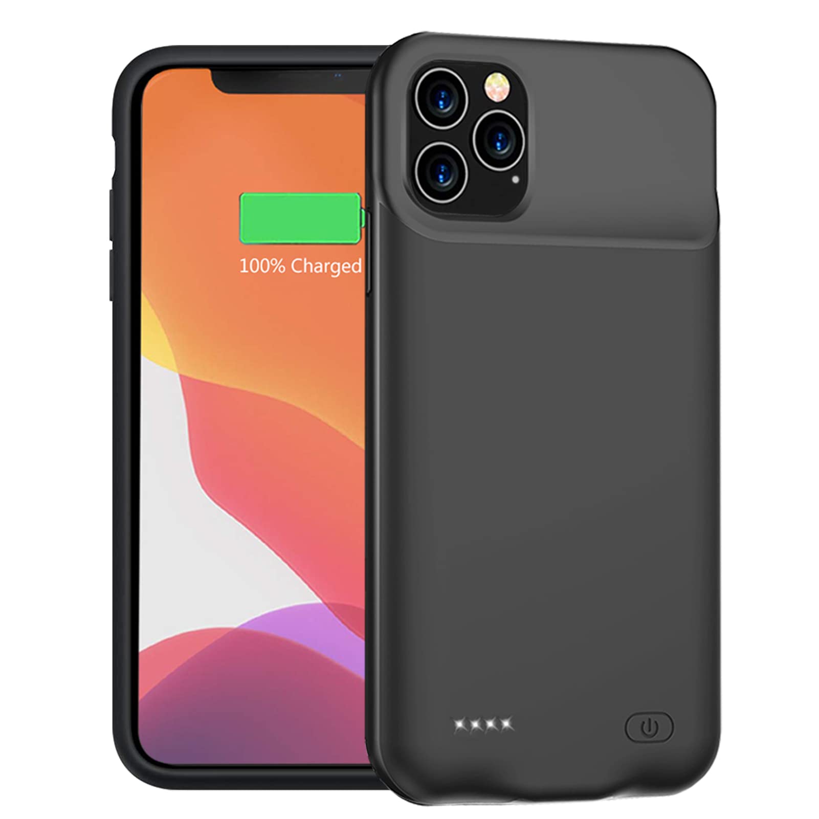 Photo 1 of Battery Case for iPhone 11 Pro Max, 10000mAh Ultra Thin Portable Protective Smart Charging Case Compatible with iPhone 11 Pro Max (6.5 inch) Rechargeable Extended Battery Charger (Black)