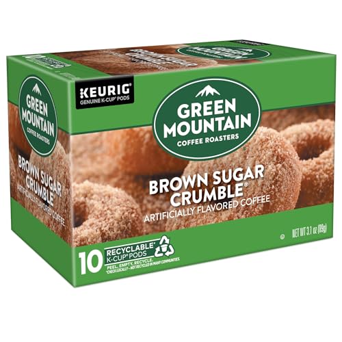 GREEN MOUNTAIN COFFEE ROASTERS BROWN SUGAR CRUMBLE KEURIG SINGLE-SERVE K-CUP PODS, MEDIUM ROAST COFFEE