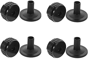 OSOLADY 8pcs Orange Quick Release Cymbal Stand Clips with 4-tube and 4-round Mount Clamps for Drum Set