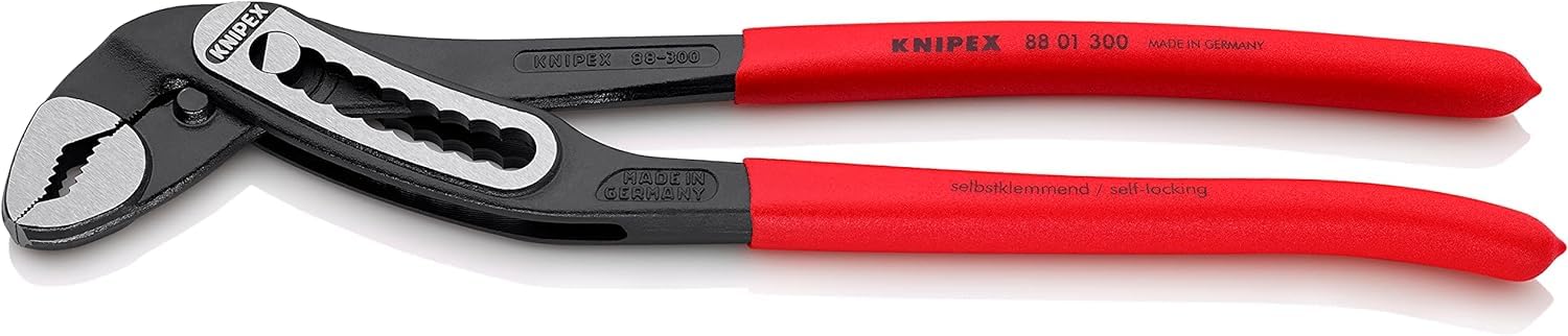 KNIPEX Alligator Water Pump Pliers with Non-Slip Plastic Coating 300 mm, 88 01 300
