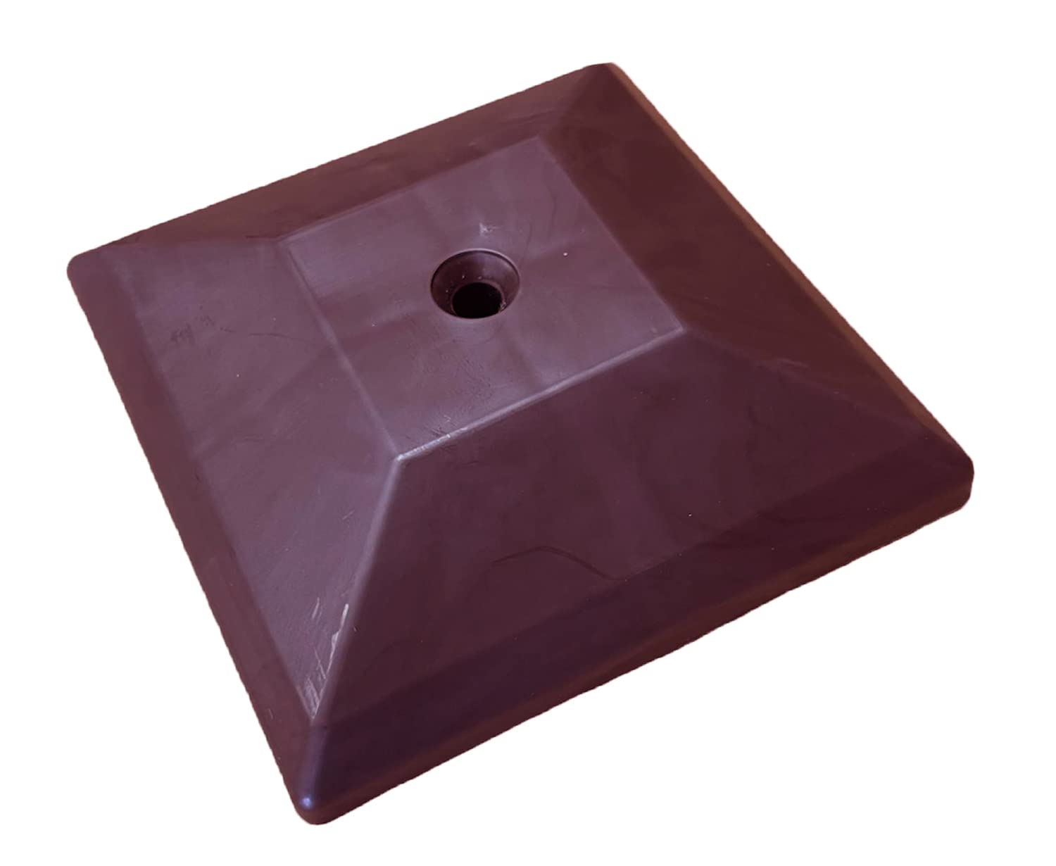 HowseHold Fence Post Caps Brown, Plastic [20 Pack] Protects Fence Posts from Rot 4x4 inch 10cm x 10cm