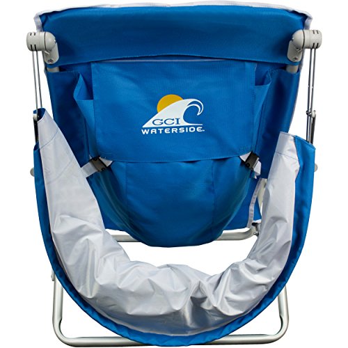 GCI Outdoor Waterside Reclining Portable Backpack Beach Chair with
