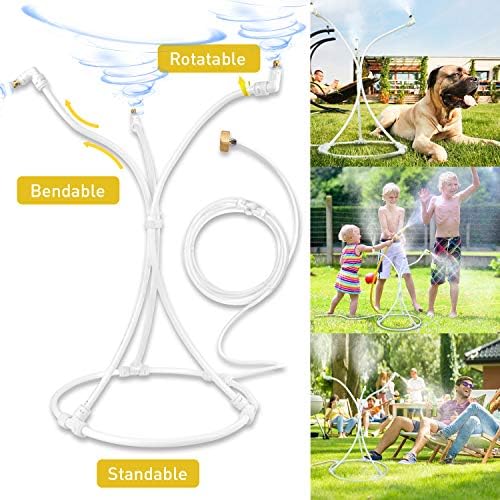 HOMENOTE Standing Misting Cooling System for a Cool Patio Breeze,13.1FT