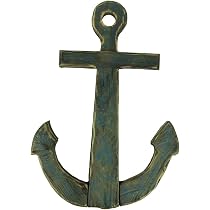 Amazon.com: Chesapeake Bay LTD Distressed Finish Wooden Nautical Anchor  Wall Hanging : Home & Kitchen