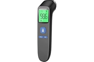GOODBABY Non-Contact Thermometer for Adults and Kids, FSA eligible, Accurate & Easy to use Baby Thermometer, 1 Second Result, Mute Mode, Color-Coded Screen (Black)