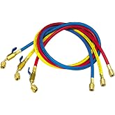 Yellow Jacket 29985 - Plus II 1/4" Hose with Compact Ball Valve End, 60" Length