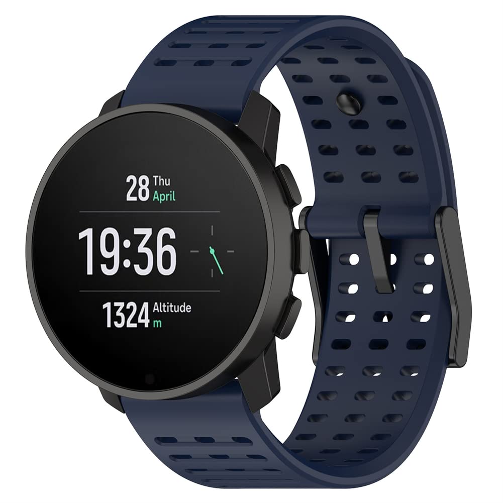 Tyogeephy Straps for Suunto 9 peak pro/Vertical/Urband 7/ATHLETIC 1, Replacement Bracelet in Anti-Lost Silicone Designed Fitness Tracker Accessories