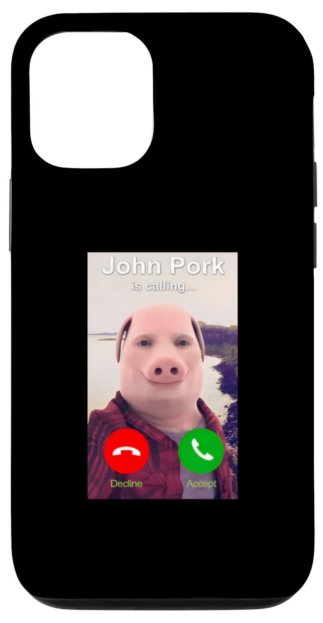 iPhone 15 I Heart John Pork Funny Genz Meme Case