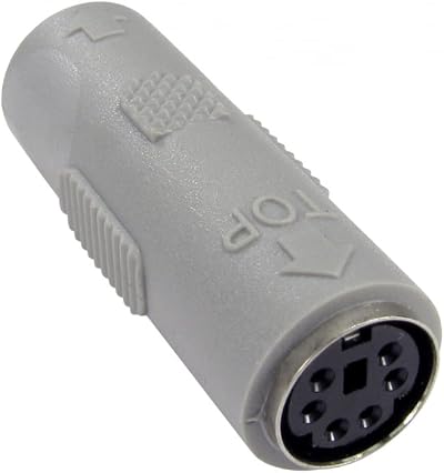 rhinocables PS/2 Keyboard Mouse Coupler Female to Female 6-Pin Mini Din Retro