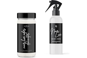 The Diamond Life Home "Noir Luxe" Sea Salt & Ozone, Carpet Powde For Vacuumingr, Mattress & Upholstery Freshener With Room Spray, Air/Fabric/Linen Odor Eliminator For Homes With Kids & Pets Bundle