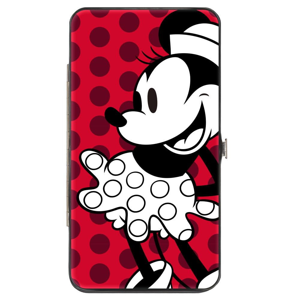 Buckle-Down Women's Hinge Wallet - Minnie Mouse, 7" x 4"
