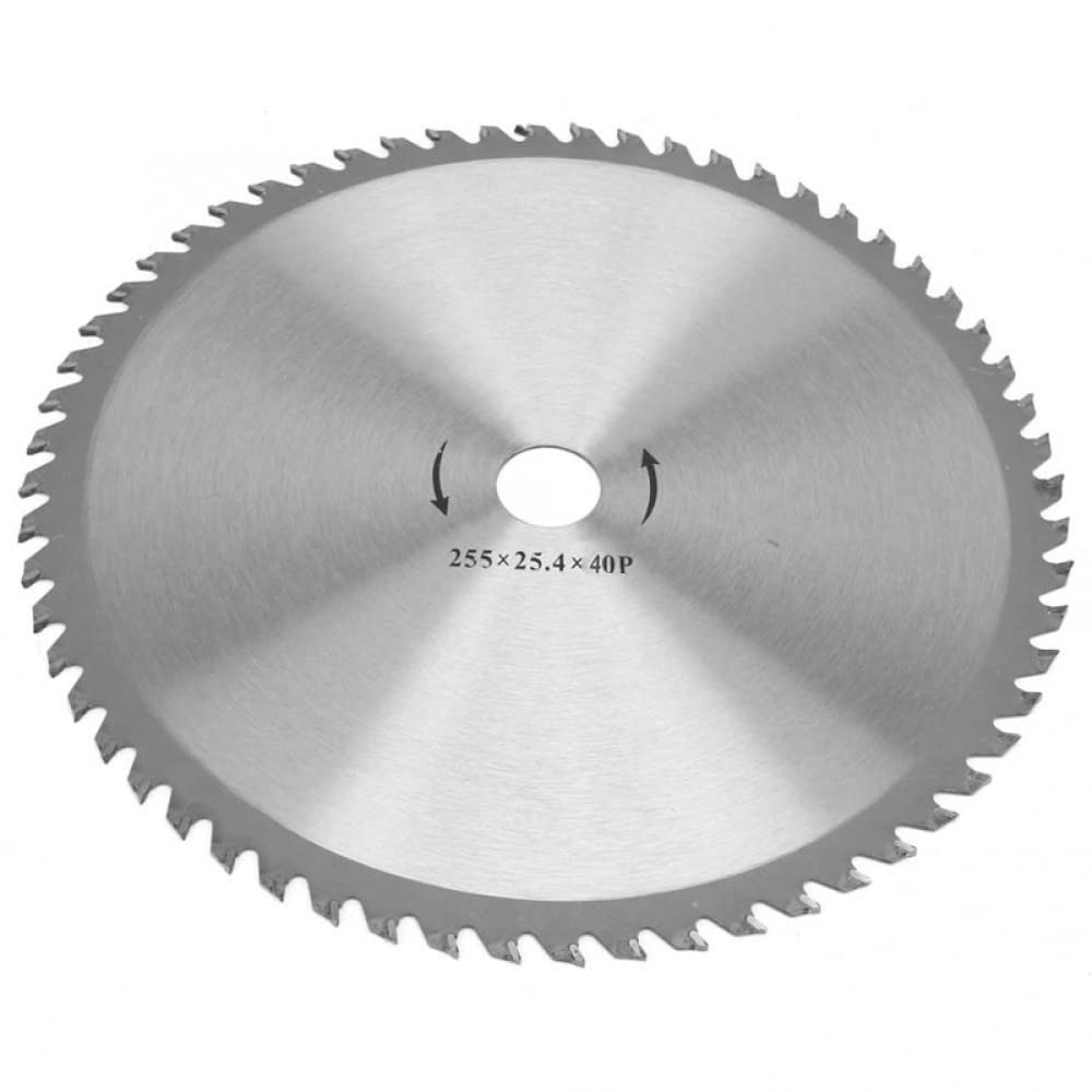 10" 40T Brush Cutter Blade, Circular Strimmer Replacement Garden Clearing Saw Blades for Cutting Wood Grass Shrubs