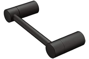 AVIANO HARDWARE Matte Black Pivot Toilet Paper Holder for Bathroom, Wall Mount Toilet Roll Dispenser