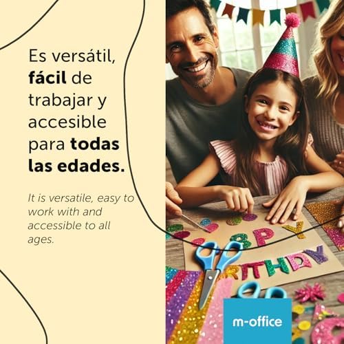 Goma Eva de Purpurina para Manualidades, Goma Espuma de Colores para Proyectos Creativos, Ideales para Artes y Manualidades, Escolar o Profesional 40x60cm (Surtido Adhesivo Purpurina, 10uds)