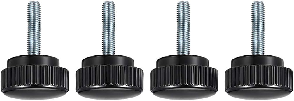 MACHSWON Knurled Clamping Knobs Saw Drill Press Lathe and Routing Jigs Packaging Machinery Printing Equipment Hand Clamping Handle Bolt Hand Knob Screw Replacement Parts M8 x 25mm 4pcs