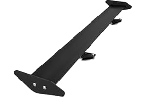 VEVOR Universal GT Wing Spoiler 43.3 Inch Lightweight Aluminum Rear Spoiler Wing Single Deck Hatch Adjustable JG125, Black