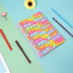 tetyseysh Bubble Fidget Pop-On-It Spiral Notebook