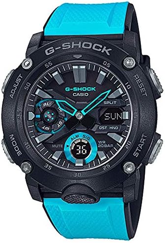 G-Shock Men's Casio Carbon Core Guard Blue Resin Band Watch GA2000