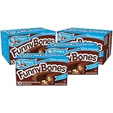 Drake's Funny Bones 40 Twin-Wrapped Peanut Creme-Filled Devils Food Cakes (Pack of 4)