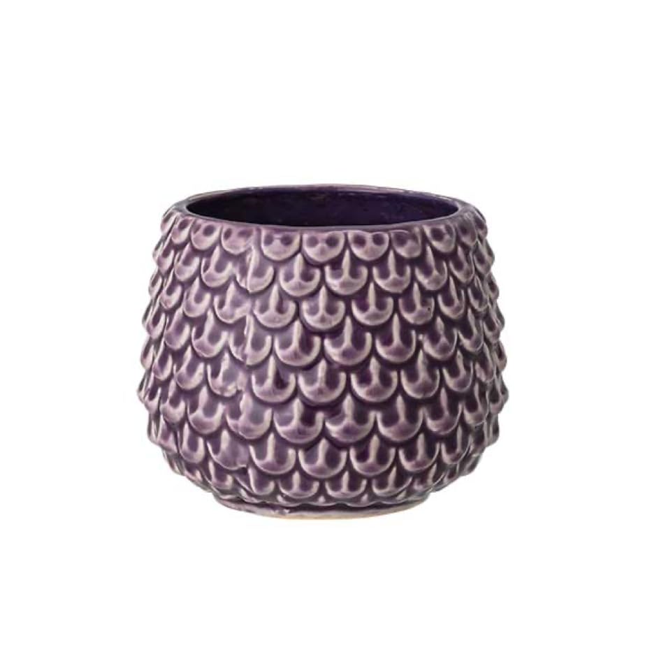 Nordring Ceramic Flower Pot Pino - colorful Planter, Pot for plants, sukkulents Size S (9,5 cm ø) Dia 3,75'' H 3'', Stoneware, purple