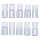 Duehut 10PCS 5ml Plastic Bottles Lab Cylindrical