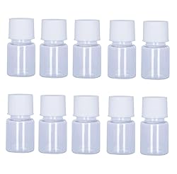 Duehut 10PCS 5ml Plastic Bottles Lab Cylindrical