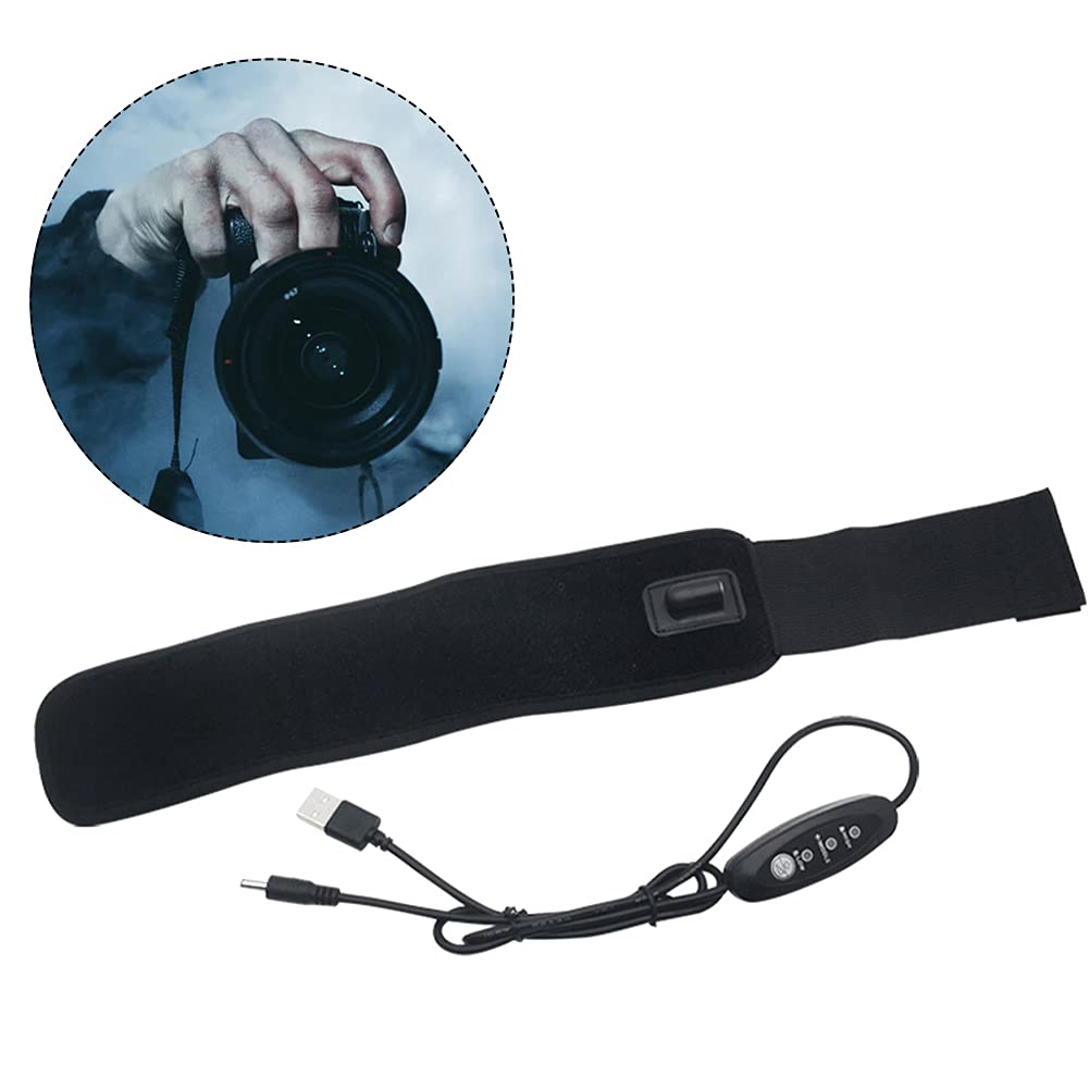 Jiakalamo USB Charging Lens Dew Heater Strip,Lens Defogging Heater Condensation Prevention Lens Warmer with Temperature Regulator