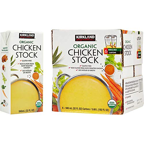 Kirkland Signature Organic GlutenFree Chicken Stock Reasealable