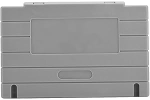 PUSOKEI 5PCS Cartridge Shell for SNES SFC Game Case Replacement Grey