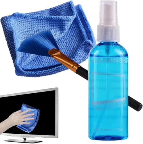 Professional Quality Screen Cleaning Kit - Keep Your Screens Spotless With The Source 3-in-1 Cleaning Set, Safely Clean Laptops, Monitors, LCD, LED, And TVs Without Damaging (Pack of 1)