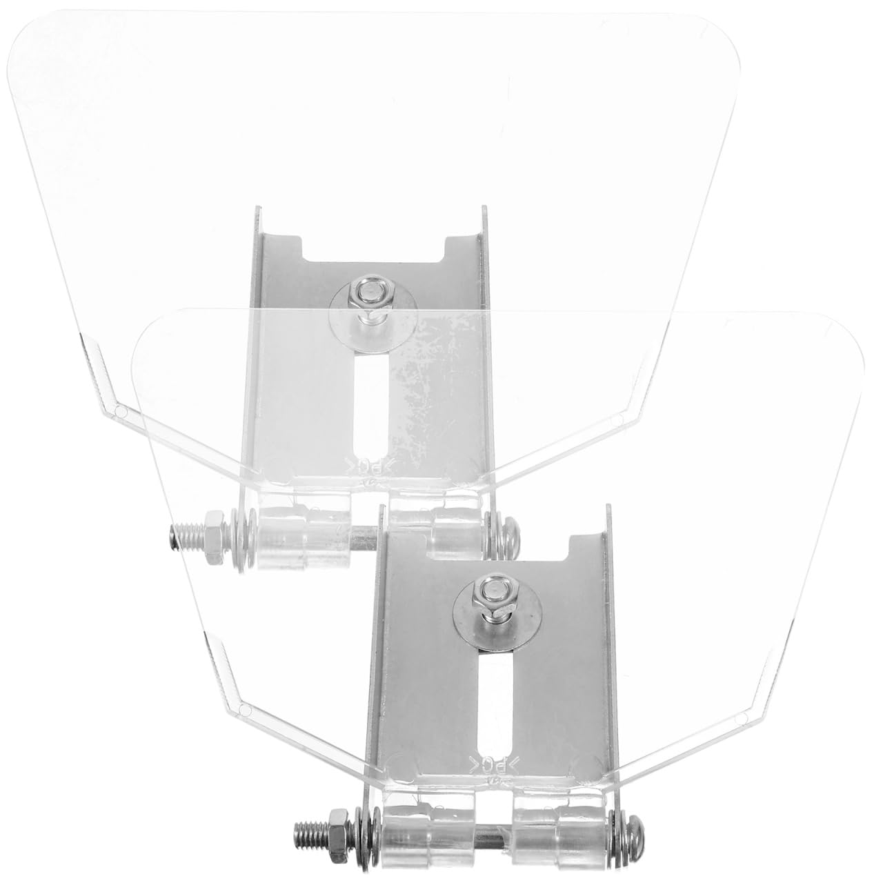 VILLCASE 2pcs Bench Eyeshield, Stainless Attachment, Transparent Guard for Dust Protection, Easy Installation for Bench Grinder, Home Workshop Use