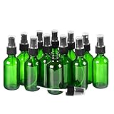 2oz Glass Bottle Bottles with Black Fine Mist