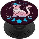 Transgender Cat Celestial LGBT Trans Pride PopSockets Adhesive PopGrip