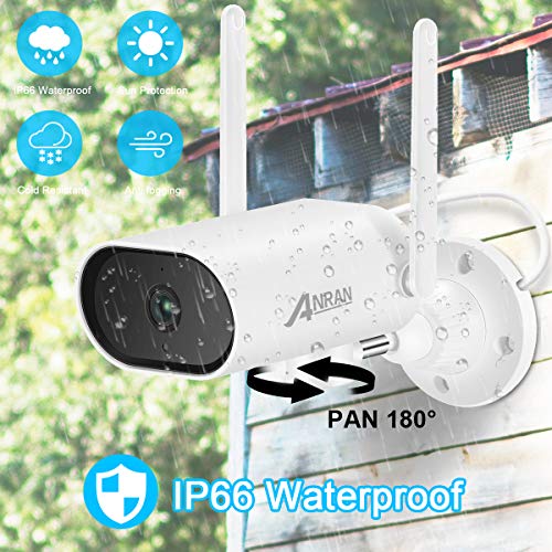 【Control 1536P】Wireless CCTV Camera Systems with Monitor, ANRAN Home Security Camera System with Expandable 8 Channel WiFi NVR Recorder, 4PCS Movable 180°Outdoor Camera, Remote Access, 1TB Hard Drive