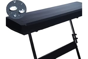 Mooson Piano Dust Cover 61-88 Keys Weighted Keyboard Small Keyboard Piano Covers Waterproof Locking Clasp Keep It From Dust and Dirt (61-76 KEYS)