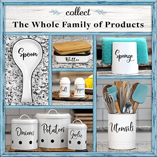 Home Acre Designs Sponge Holder for Kitchen Sink Ceramic Porcelain