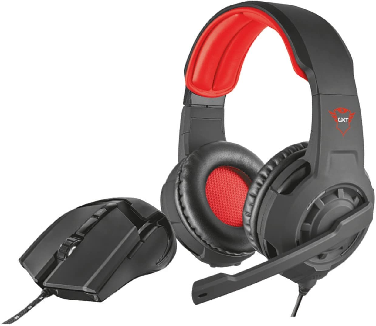 Trust Gaming GXT 784 Gaming Headset and Mouse , Black