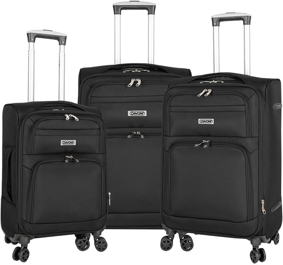 3 piece soft luggage set