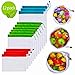 12Pcs Reusable Mesh Produce Bags, Washable Premium Through Lightweight Mesh Bags, Eco Friendly Toy Fruit Vegetable Produce Bags with Drawstrings for Home Shopping Grocery Storage - 3 Various Sizes