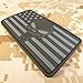 LEGEEON All Black DEVGRU Skull American Flag Morale Tactical PVC Rubber Hook-and-Loop Patch