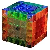 D-FantiX Moyu Aochuang 5x5x5 Speed Cube Stickerless Puzzle Toys Transparent with Free Stand