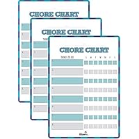 Mind Your Magnets Kids Magnetic Responsibility Chart - Magnetic and Dry Erase - Daily and Weekly - 3 Pack