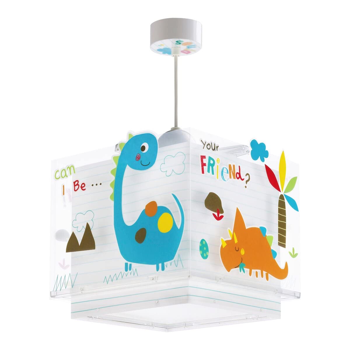 Dalber Dinos Hanging Lampshade E27, Multi-Colour