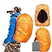 Joy Walker Backpack Rain Cover Waterproof Breathable Suitable for (15-25L, 30-40L, 40-55L, 55-70L, 70-90L) Backpack Hiking/Camping/Traveling (orange, Small (for 15-25L backpack))